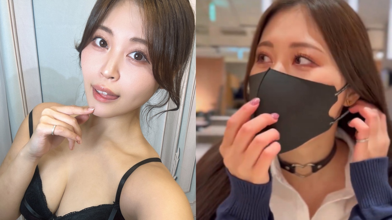 AV女优望月彩花口罩下的秘密!大庭广众下强制深喉影片社群爆红